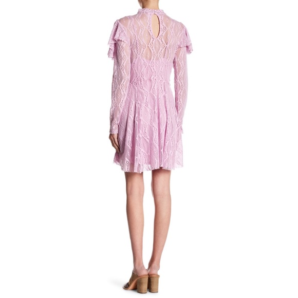 Free People• NWT Mock Neck Lace Dress - Picture 2 of 3